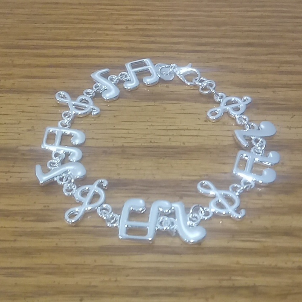 Sterling silver Music bracelet